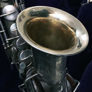 1924 Buescher True Tone Low Pitch Alto Saxophone Original Case & Mouthpiece image 9
