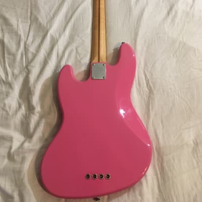 Custom Pink 2001 Mark Hoppus Fender Bass w/ Hardshell image 3