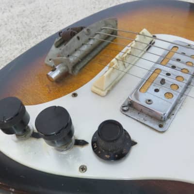 Vintage 1960s Teisco Audition Zenon Sunburst Guitar Ry Cooder | Reverb