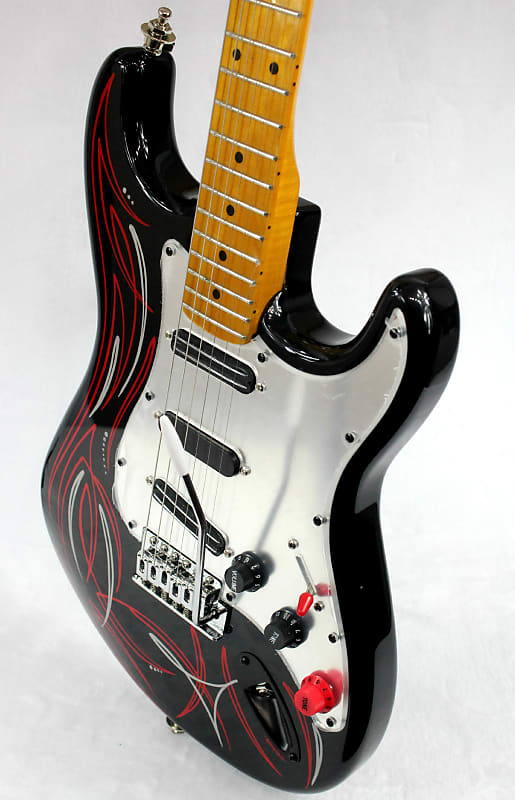 Custom Pinstriped and Upgraded Fender Squier Standard Strat