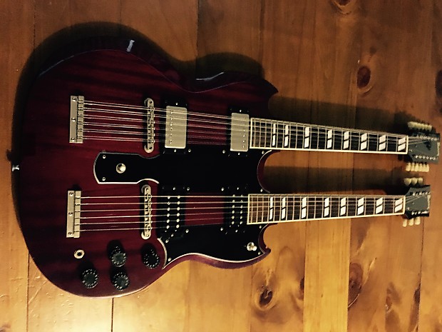 Burny Fernandes Japanese RSG-140 Jimmy Page Double Neck SG