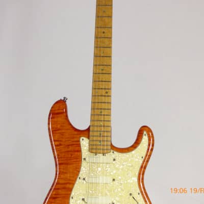 Jerzy Drozd Stratocaster 1996 Trans Amber-Orange image 2