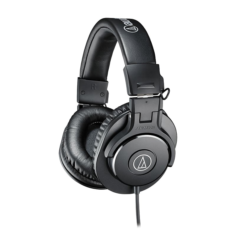 Audio-Technica ATH-M30x Over-Ear Closed-Back Studio Headphones ATHM30x M-30x  			
