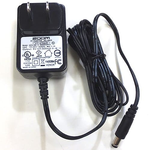 Zoom 9V Power Supply Adapter For Zoom Effects Pedals image 1