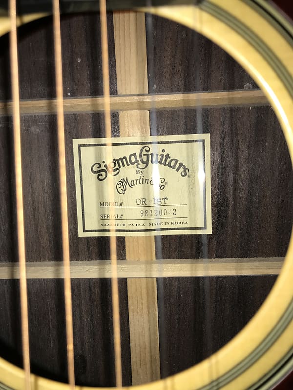 Martin Sigma DR-1ST 2002 Blond | Reverb