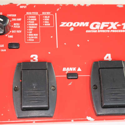 Zoom GFX-1 Mid-90s" - Gloss Red Multi-Effects Guitar Effect Pedal -  Stage and Studio image 4