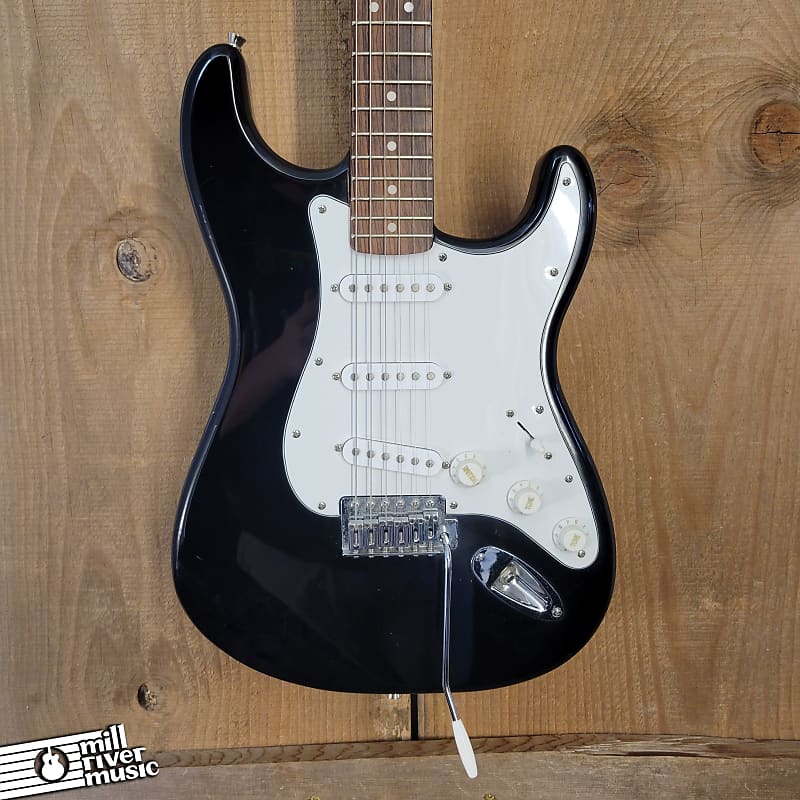 Fender Starcaster Electric Guitar Black Used image 1
