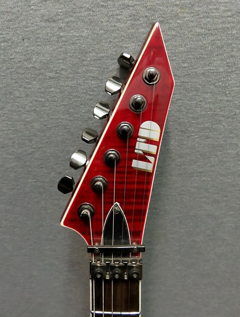 Esp Ltd MH327 See Thru Red 27 Fret Electric Guitar | Reverb Esp Ltd MH327 See Thru Red 27 Fret Electric Guitar | Reverb