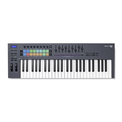 Novation FLkey 49-Key 3 Chord Mode MIDI Keyboard Controller for FL Studio with XLN Audio Addictive Keys, Spitfire Audio Expressive Strings, Klevgrand DAW Cassette, and Klevgrand Roverb