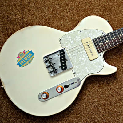 Warmoth Tele Single Cutaway Gibson P90 & Fender Pickups Tele Paul offset Telecaster Worn Aged Les Jr image 1