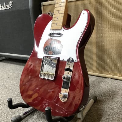 1995 Fender Telecaster "Partscaster" Red Sparkle Body, James Burton Neck image 2