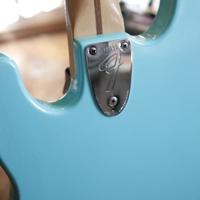 Fender Telecaster Bass 1972 Daphne Blue (Refinished); w/ case image 10