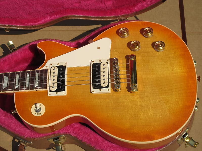 2016 Gibson Les Paul Traditional Zebra Lemon Burst Limited Edition