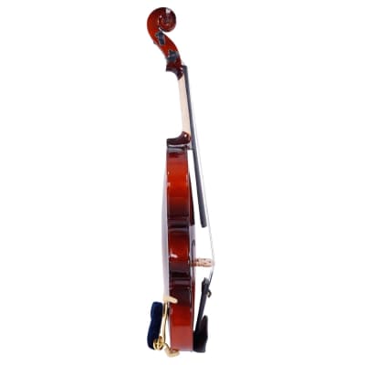 Glarry GV100 1/8 Acoustic Solid Wood Violin Case Bow Rosin Strings Shoulder Rest Tuner 2020s - Natural image 12