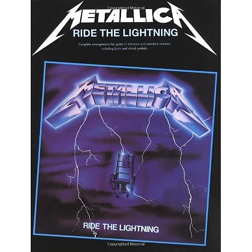 Metallica Ride the Lightning Guitar TAB Edition Reverb