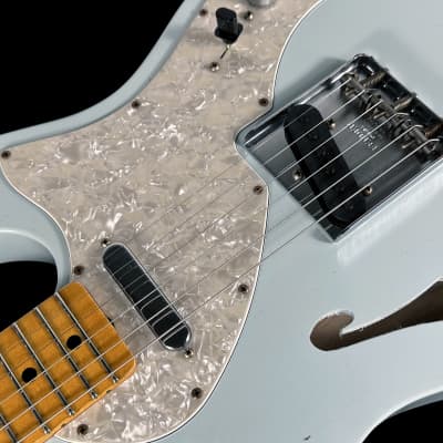 2023 Fender Telecaster 1969 Custom Shop  Thinline 69 Tele Journeyman ~ Aged Sonic Blue image 5