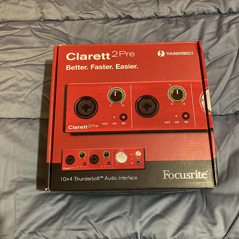 Focusrite Clarett 2Pre Thunderbolt Audio Interface | Reverb