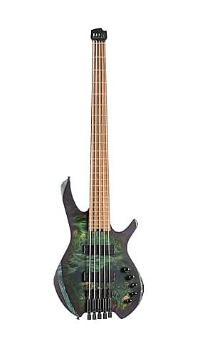 Cort SPACE 5 SDG-U 5-String Headless Space Bass Star Dust Green image 1