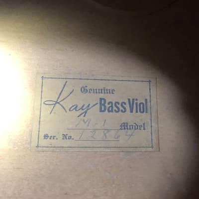 1945 Kay Bass Model M-1  Upright image 12