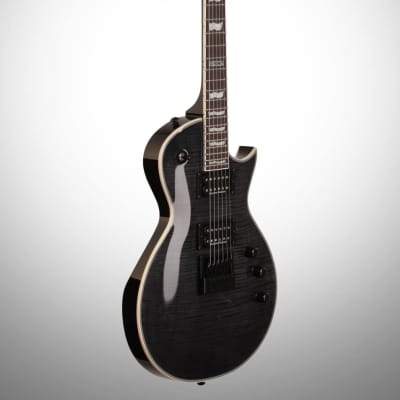 ESP LTD EC-1000ETFM Electric Guitar, See Thru Black image 5