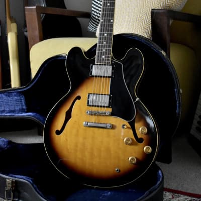 1981 Tokai ES100R Sunburst w/OHSC, Japan, ’59 ES-335, Long Guard, MIJ, Lawsuit, Lacquer image 5