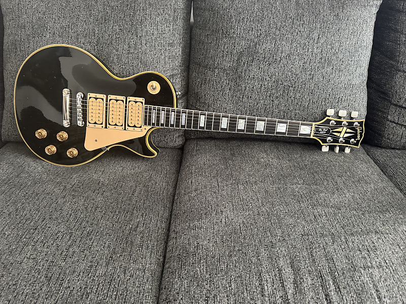 Custom LP Electric Guitar Black Ace Frehley Signature