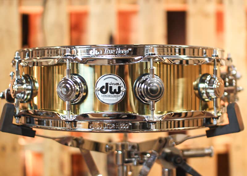 DW 4x14 Collector's Polished Bell Brass Snare Drum - DRVN0414SPC image 1