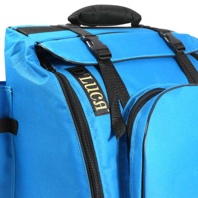 D'Luca Pro Series Accordion Gig Bag for 34 Keys / Chromatic Size, Blue image 6