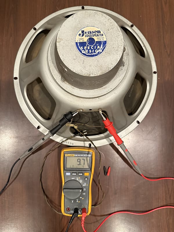 JENSEN  P15LL Alnico 1960 15” Speaker 16 ohms  			