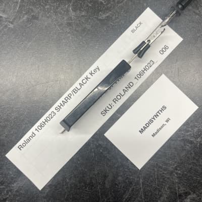 ORIGINAL Roland Replacement SHARP/BLACK Key (LATE REVISION) (106H023) for Jupiter-4, System-100/700, SH-1/2/3/3A/5/7, RS-505, VP-330, Promars, etc