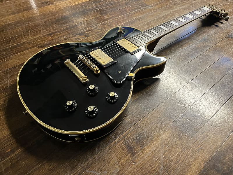 1980s Burny RLC-65 LP Custom Black Beauty Electric Guitar 1980s Burny RLC-65 LP Custom Black Beauty Electric Guitar