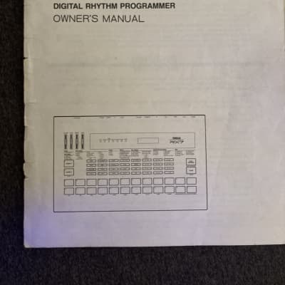 Yamaha RX7 Digital Rhythm Programmer Owner's Manual 80's