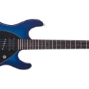 Ernie Ball Music Man Steve Morse Signature Electric Guitar - Blue Burst