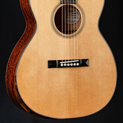 Bourgeois OMC Soloist Custom Aged Tone Adirondack Spruce and Figured Mahogany with Bevel NEW for sale