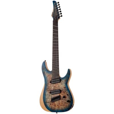 Schecter Reaper-7 Multiscale 7-String Electric Guitar (Satin Sky Burst) for sale