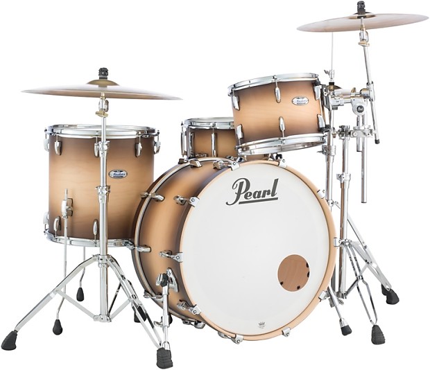 Pearl Masters Maple Complete 3-piece Shell Pack - 24" Kick - Satin Natural Burst image 1