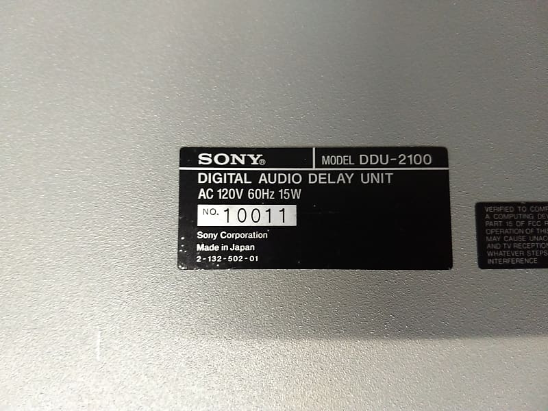 Sony DDU-2100 Digital Audio Delay Unit