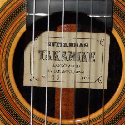 TAKAMINE'S ALL TIME BEST - No15 1980 - BOUCHET/TORRES/HAUSER/FURUI STYLE - CLASSICAL GRAND CONCERT GUITAR - SPRUCE/BRAZILIAN ROSEWOOD image 5