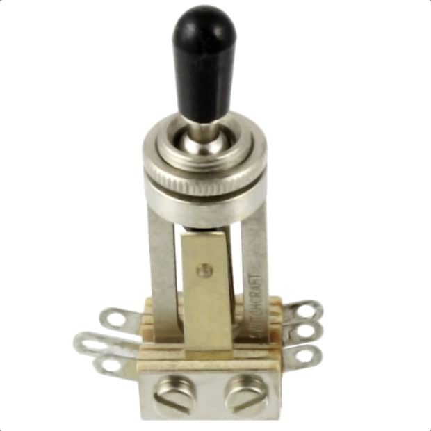 Switchcraft 3-Way Toggle Switch for 3-Pickup Les Paul-Nickel image 1