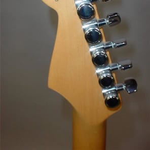 Previously Owned Fender American Deluxe Stratocaster 50th Anniv.  Amberburst Finish image 8