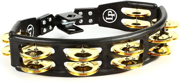 Latin Percussion Cyclops Mountable Tambourine - Black with Brass Jingles image 1