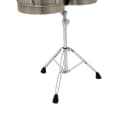 Tycoon Brushed Chrome Timbales Set  - 14" & 15"