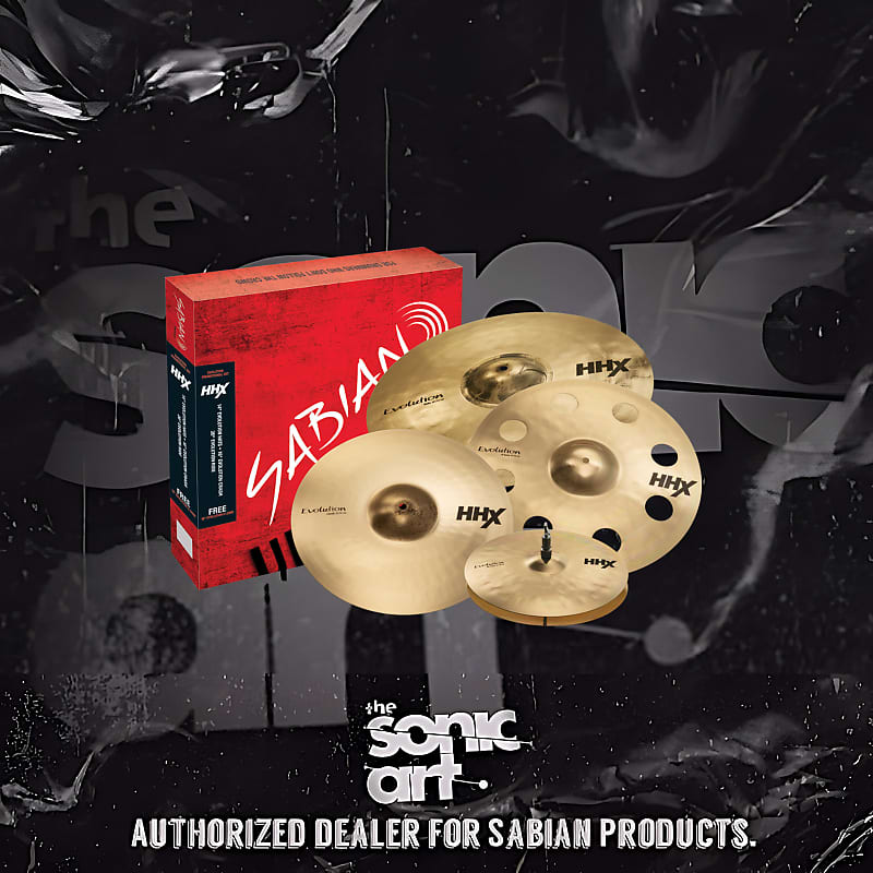 Sabian HHX Evolution 14/16/20 Cymbal Pack with 18" O-Zone Crash #15005XEBP 2022 Brilliant image 1