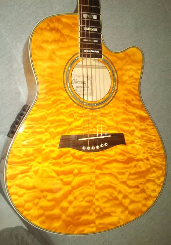 Beautiful Ibanez AEF37 Acoustic/Electric Guitar Low Action! Reverb