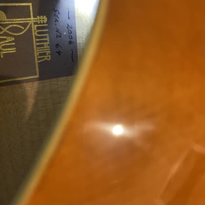 Paul Saunders Instruments 16" archtop guitar 2006 - Honey Blonde image 16