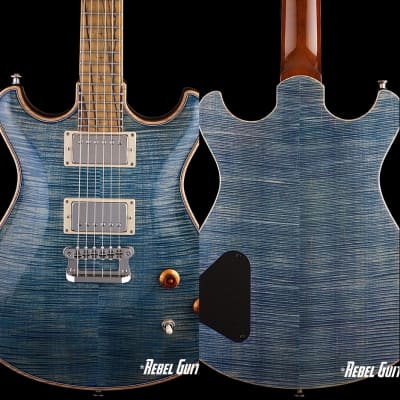 Knaggs Guitars Keya in Blue Marlin with T1 Top & Back w/ Pale Moon Ebony Fretboard image 1