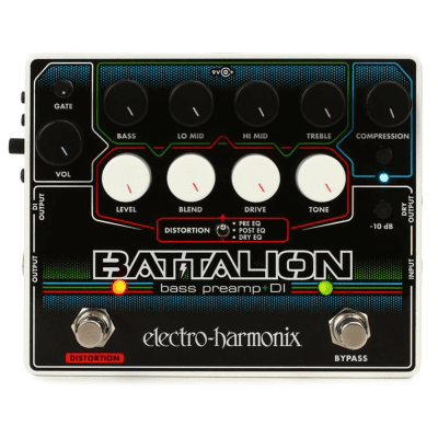 Electro-Harmonix Battalion - Bass Preamp + DI Effect Pedal - New for sale