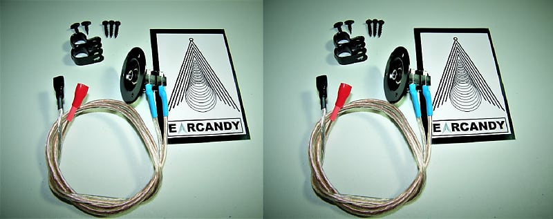 EarCandy MIL SPEC 1x12 1x10 1x15 guitar amp speaker cab cabinet wiring harness 1/4 pair no soldering image 1