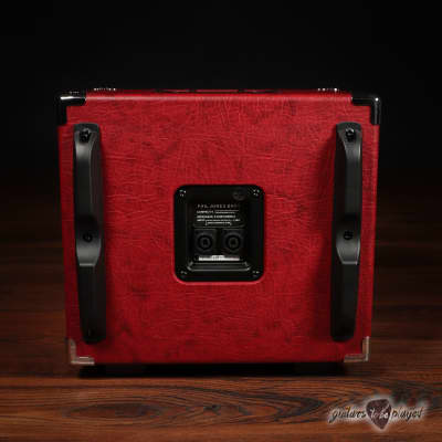 Phil Jones Bass C4 Compact 4x5” 400W 8-ohm Speaker Cabinet w/ Cover - Red image 3