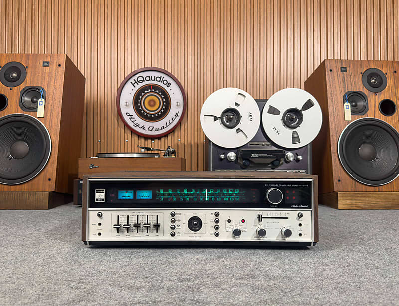 VERY GOOD FISHER 504 STEREO RECEIVER – 1-YEAR WARRANTY - CLASSIC QUAD SOUND